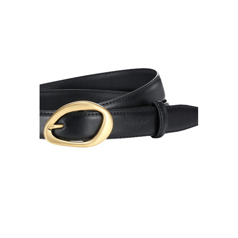 Fashion, accesorii si bijuterii - Femei - Accesorii femei - Curele femei - Set 4 Curele pentru Femei din Piele Ecologica de Calitate Superioara si Catarama Aurie, Negru, Maro, Gri si Crem, 110 cm - Infinity.ro