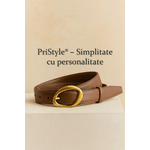 Fashion, accesorii si bijuterii - Femei - Accesorii femei - Curele femei - Set 2 Curele pentru Femei din Piele Ecologica de Calitate Superioara si Catarama Aurie, Negru si Maro, 110 cm - Infinity.ro