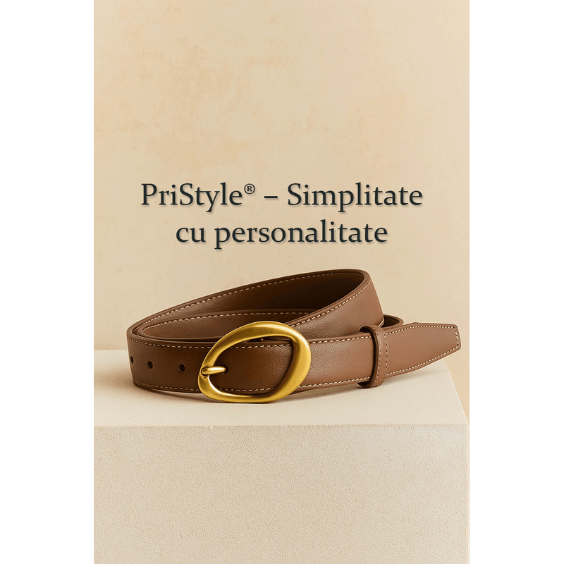 Fashion, accesorii si bijuterii - Femei - Accesorii femei - Curele femei - Set 4 Curele pentru Femei din Piele Ecologica de Calitate Superioara si Catarama Aurie, Negru, Maro, Gri si Crem, 110 cm - Infinity.ro