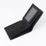 Fashion, accesorii si bijuterii - Barbati - Accesorii barbati - Portofele barbati - Portofel Minimalist pentru Barbati din Piele Naturala de Calitate Superioara, si Rezistent, Negru - Infinity.ro