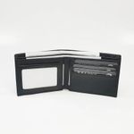 Fashion, accesorii si bijuterii - Barbati - Accesorii barbati - Portofele barbati - Portofel Minimalist pentru Barbati din Piele Naturala de Calitate Superioara, si Rezistent, Negru - Infinity.ro