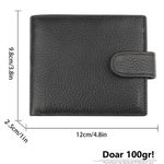 Fashion, accesorii si bijuterii - Barbati - Accesorii barbati - Portofele barbati - Portofel pentru Barbati din Piele Ecologica, cu Loc de Pemis, Negru - Infinity.ro