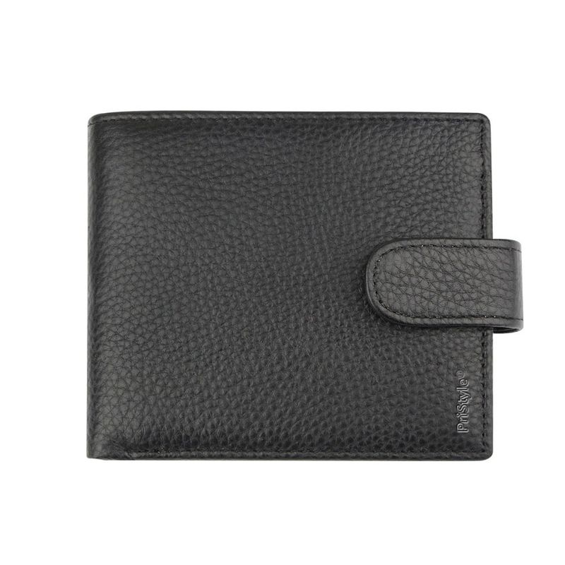 Fashion, accesorii si bijuterii - Barbati - Accesorii barbati - Portofele barbati - Portofel pentru Barbati din Piele Ecologica, cu Loc de Pemis, Negru - Infinity.ro