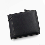 Fashion, accesorii si bijuterii - Barbati - Accesorii barbati - Portofele barbati - Portofel pentru Barbati din Piele Ecologica de Calitate Superioara, 12 locuri de card si buzunar de monezi, Negru - Infinity.ro