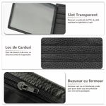 Fashion, accesorii si bijuterii - Barbati - Accesorii barbati - Portofele barbati - Portofel pentru Barbati, din Piele Ecologica, Negru - Infinity.ro