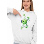 Fashion, accesorii si bijuterii - Femei - Imbracaminte femei - Hanorace femei - Hanorac Femei Monsters Mike Wall, alb, marime 2XL - Infinity.ro