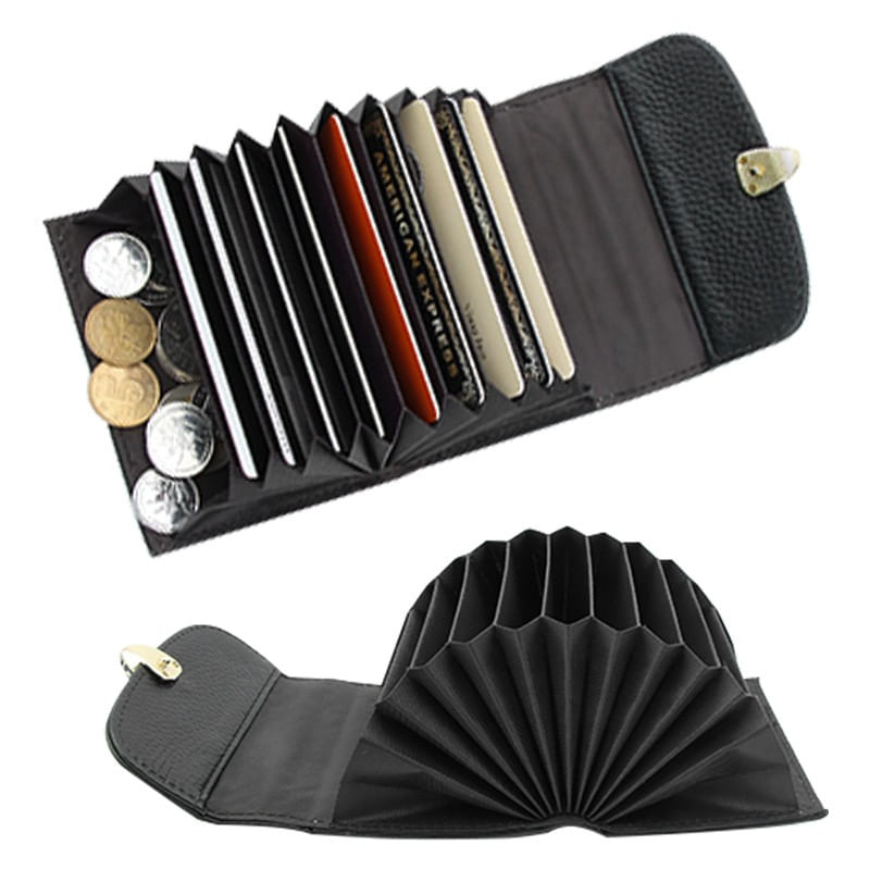 Fashion, accesorii si bijuterii - Femei - Accesorii femei - Portofele femei - Portofel de Dama si Incapator, Asortabil cu Diverse Tinute pentru Femei, Piele Ecologica, Negru - Infinity.ro