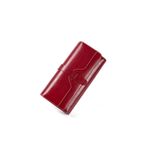 Fashion, accesorii si bijuterii - Femei - Accesorii femei - Portofele femei - Portofel dama, piele naturala, RFID, 19x10.6x3cm, rosu - Infinity.ro