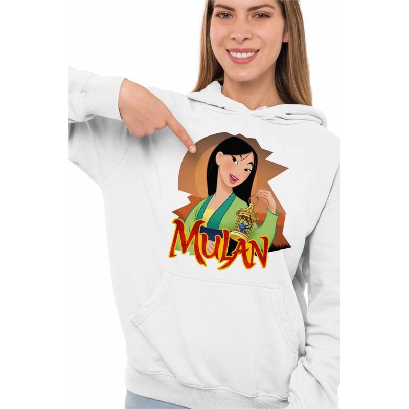 Fashion, accesorii si bijuterii - Femei - Imbracaminte femei - Hanorace femei - Hanorac Femei Mulan Crikee, alb, marime 2XL - Infinity.ro