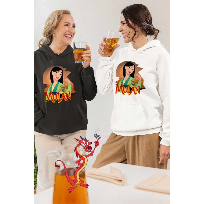 Fashion, accesorii si bijuterii - Femei - Imbracaminte femei - Hanorace femei - Hanorac Femei Mulan Crikee, alb, marime 2XL - Infinity.ro