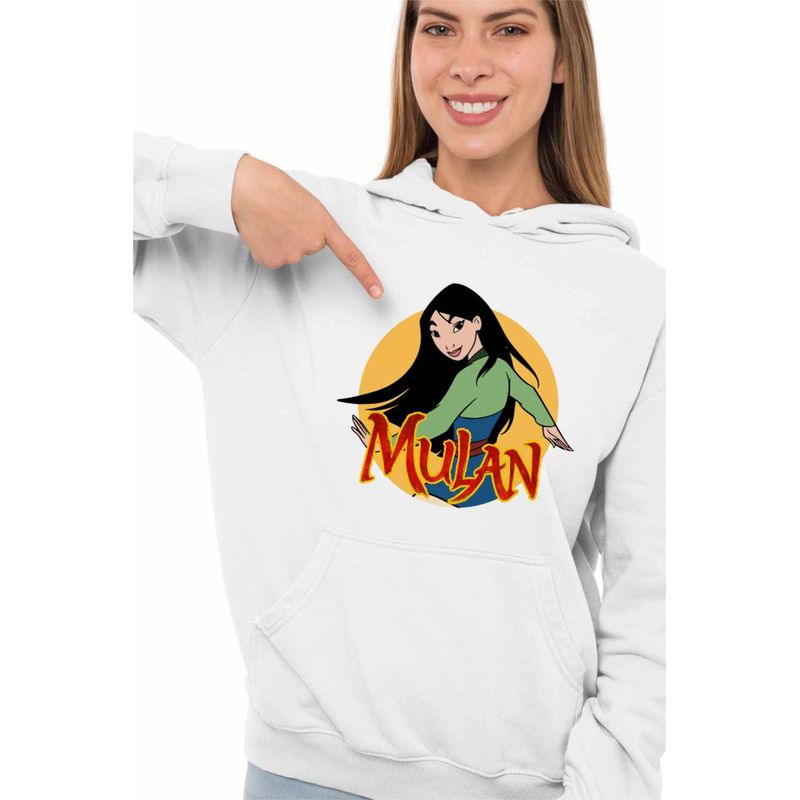 Fashion, accesorii si bijuterii - Femei - Imbracaminte femei - Hanorace femei - Hanorac Femei Mulan Karate, alb, marime 2XL - Infinity.ro