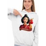 Fashion, accesorii si bijuterii - Femei - Imbracaminte femei - Hanorace femei - Hanorac Femei Mulan Dragon, alb, marime 2XL - Infinity.ro