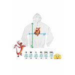 Fashion, accesorii si bijuterii - Femei - Imbracaminte femei - Hanorace femei - Hanorac Femei Mulan Mushu Crikee, alb, marime 2XL - Infinity.ro