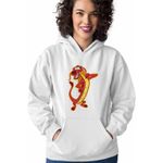 Fashion, accesorii si bijuterii - Femei - Imbracaminte femei - Hanorace femei - Hanorac Femei Mulan Mushu Dragon, alb, marime 2XL - Infinity.ro