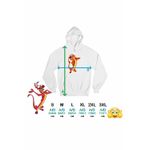 Fashion, accesorii si bijuterii - Femei - Imbracaminte femei - Hanorace femei - Hanorac Femei Mulan Mushu Dragon, alb, marime 2XL - Infinity.ro