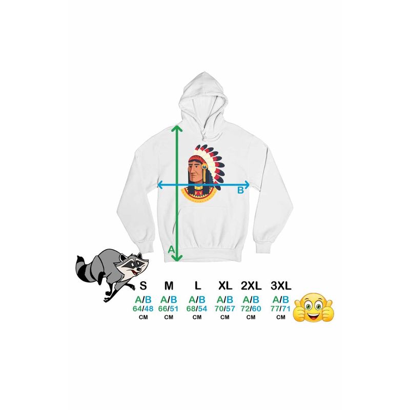 Fashion, accesorii si bijuterii - Femei - Imbracaminte femei - Hanorace femei - Hanorac Femei Native American Chief Pene, alb, marime 2XL - Infinity.ro
