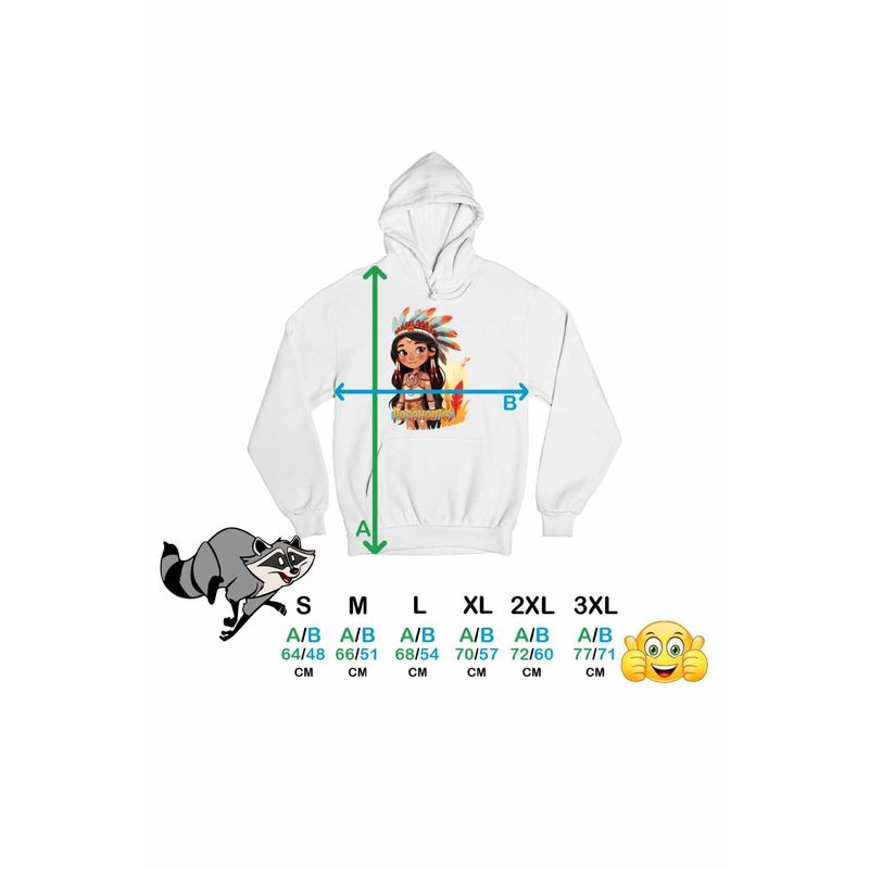 Fashion, accesorii si bijuterii - Femei - Imbracaminte femei - Hanorace femei - Hanorac Femei Native American Pocahontas, alb, marime 2XL - Infinity.ro