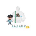 Fashion, accesorii si bijuterii - Femei - Imbracaminte femei - Hanorace femei - Hanorac Femei NCT 127 Cartoon Kpop Merch, alb, marime 2XL - Infinity.ro