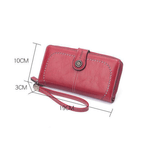 Fashion, accesorii si bijuterii - Femei - Accesorii femei - Portofele femei - Portofel Dama Premium din Piele Ecologica, cu Fermoar si Capsa, Albastru, 19x10x3 cm - Infinity.ro