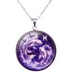 Fashion, accesorii si bijuterii - Femei - Bijuterii femei - Coliere femei - Colier cu pandantiv, in cutie cadou cu sigiliu, bijuterie dama, zodia Pesti CL1P - Infinity.ro