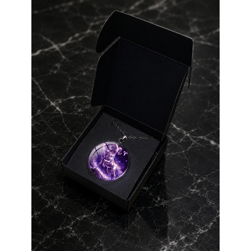 Fashion, accesorii si bijuterii - Femei - Bijuterii femei - Coliere femei - Colier cu pandantiv, in cutie cadou cu sigiliu, bijuterie dama, zodia Berbec CL1B - Infinity.ro
