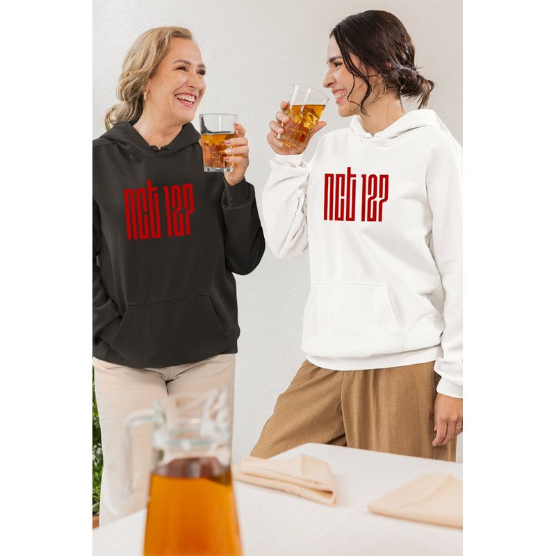 Fashion, accesorii si bijuterii - Femei - Imbracaminte femei - Hanorace femei - Hanorac Femei NCT 127 Merch Kpop, alb, marime 2XL - Infinity.ro