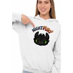 Fashion, accesorii si bijuterii - Femei - Imbracaminte femei - Hanorace femei - Hanorac Femei Night Fury How to train your dragon, alb, marime 2XL - Infinity.ro