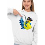 Fashion, accesorii si bijuterii - Femei - Imbracaminte femei - Hanorace femei - Hanorac Femei Noob Pescar Roblox Fish it Sea Monster, alb, marime 2XL - Infinity.ro