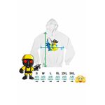 Fashion, accesorii si bijuterii - Femei - Imbracaminte femei - Hanorace femei - Hanorac Femei Noob Pescar Roblox Fish it Sea Monster, alb, marime 2XL - Infinity.ro