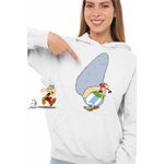 Fashion, accesorii si bijuterii - Femei - Imbracaminte femei - Hanorace femei - Hanorac Femei Obelix Asterix Stanca Cleopatra, alb, marime 2XL - Infinity.ro