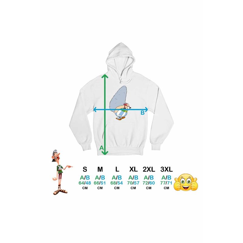 Fashion, accesorii si bijuterii - Femei - Imbracaminte femei - Hanorace femei - Hanorac Femei Obelix Asterix Stanca Cleopatra, alb, marime 2XL - Infinity.ro