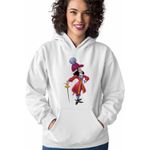 Fashion, accesorii si bijuterii - Femei - Imbracaminte femei - Hanorace femei - Hanorac Femei Peter Pan Captain Hook, alb, marime 2XL - Infinity.ro