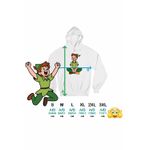 Fashion, accesorii si bijuterii - Femei - Imbracaminte femei - Hanorace femei - Hanorac Femei Peter Pan Neverland, alb, marime 2XL - Infinity.ro