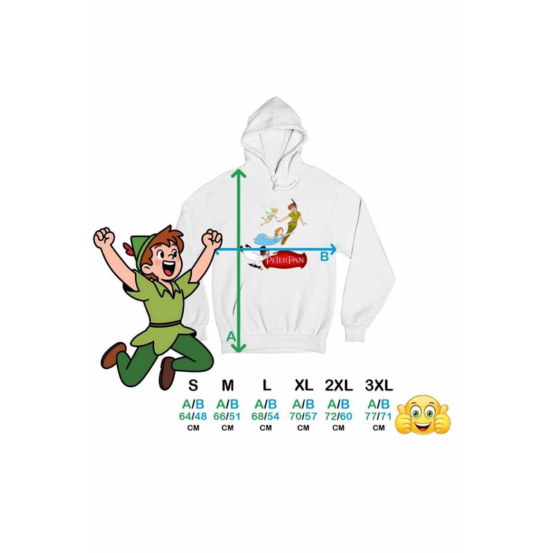 Fashion, accesorii si bijuterii - Femei - Imbracaminte femei - Hanorace femei - Hanorac Femei Peter Pan Wendy, alb, marime 2XL - Infinity.ro