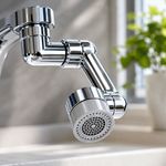 Casa si Gradina - Sanitare - Lavoar baie si accesorii - Accesorii baterii sanitare - Adaptor Robinet MRG M1231, 180 Rotativ, Plastic, Economizor Apa, Cromat - Infinity.ro