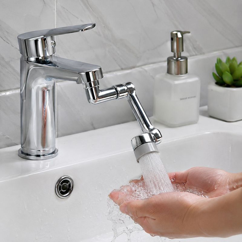 Casa si Gradina - Sanitare - Lavoar baie si accesorii - Accesorii baterii sanitare - Adaptor Robinet MRG M1231, 180 Rotativ, Plastic, Economizor Apa, Cromat - Infinity.ro
