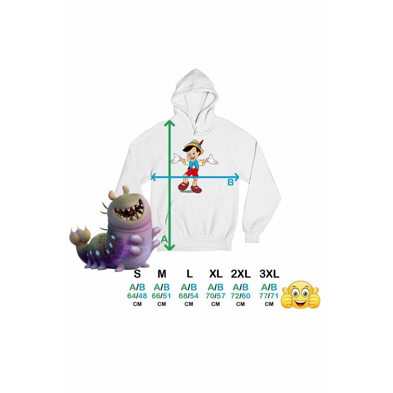 Fashion, accesorii si bijuterii - Femei - Imbracaminte femei - Hanorace femei - Hanorac Femei Pinocchio Geppetto, alb, marime 2XL - Infinity.ro