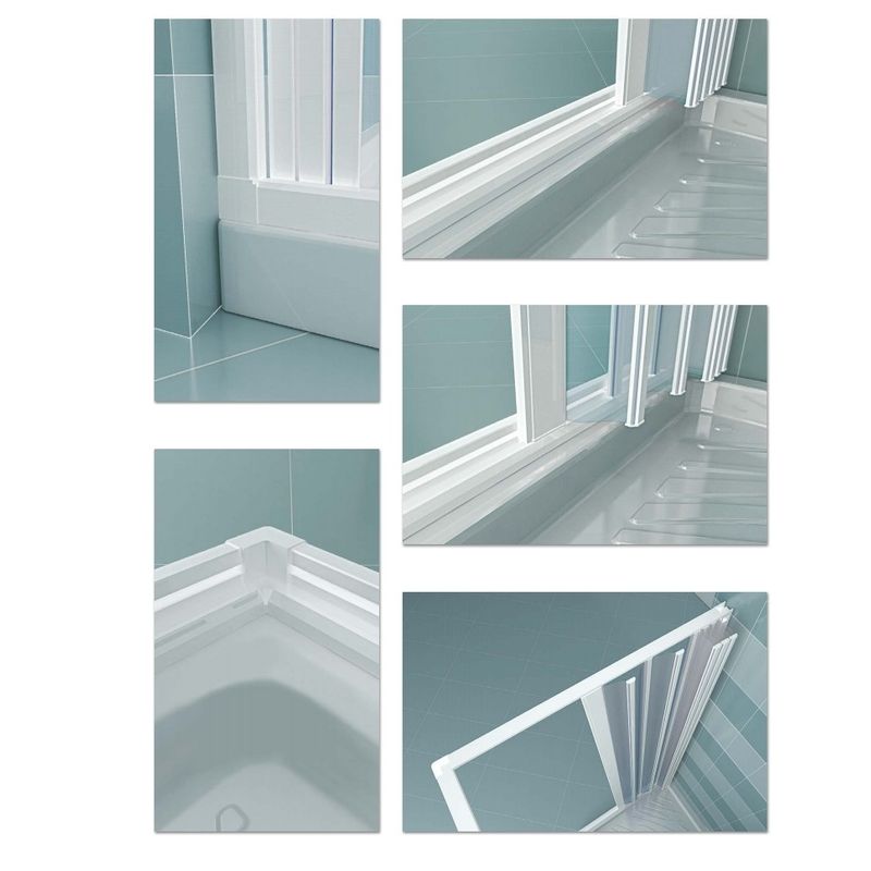 Casa si Gradina - Sanitare - Cazi si cabine de dus - Paravane si usi - Paravan cada, Astra 200AC, usi armonice, material PVC, latime 200cm - Infinity.ro