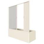 Casa si Gradina - Sanitare - Cazi si cabine de dus - Paravane si usi - Paravan cada, Astra 200AC, usi armonice, material PVC, latime 200cm - Infinity.ro