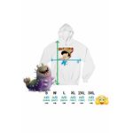 Fashion, accesorii si bijuterii - Femei - Imbracaminte femei - Hanorace femei - Hanorac Femei Pinocchio Nas Lung, alb, marime 2XL - Infinity.ro