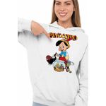 Fashion, accesorii si bijuterii - Femei - Imbracaminte femei - Hanorace femei - Hanorac Femei Pinocchio Jiminy Figaro Cleo, alb, marime 2XL - Infinity.ro