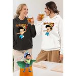 Fashion, accesorii si bijuterii - Femei - Imbracaminte femei - Hanorace femei - Hanorac Femei Pinocchio Nas Lung, alb, marime 2XL - Infinity.ro