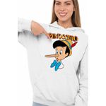 Fashion, accesorii si bijuterii - Femei - Imbracaminte femei - Hanorace femei - Hanorac Femei Pinocchio Nas Lung, alb, marime 2XL - Infinity.ro