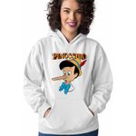 Fashion, accesorii si bijuterii - Femei - Imbracaminte femei - Hanorace femei - Hanorac Femei Pinocchio Nas Lung, alb, marime 2XL - Infinity.ro