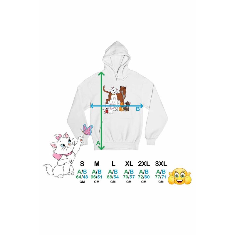 Fashion, accesorii si bijuterii - Femei - Imbracaminte femei - Hanorace femei - Hanorac Femei Pisicile Aristocrate Ducesa Familie, alb, marime 2XL - Infinity.ro