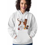 Fashion, accesorii si bijuterii - Femei - Imbracaminte femei - Hanorace femei - Hanorac Femei Pisicile Aristocrate Ducesa Familie, alb, marime 2XL - Infinity.ro