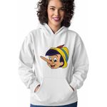 Fashion, accesorii si bijuterii - Femei - Imbracaminte femei - Hanorace femei - Hanorac Femei Pinocchio, alb, marime 2XL - Infinity.ro