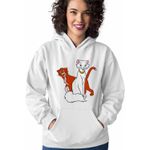 Fashion, accesorii si bijuterii - Femei - Imbracaminte femei - Hanorace femei - Hanorac Femei Pisicile Aristocrate Ducesa Omalley, alb, marime 2XL - Infinity.ro