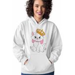 Fashion, accesorii si bijuterii - Femei - Imbracaminte femei - Hanorace femei - Hanorac Femei Pisicile Aristocrate Marie Printesa Regina Coroana, alb, marime 2XL - Infinity.ro