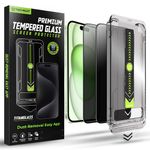 Laptop, Telefoane si Tablete - Telefoane mobile si accesorii - Accesorii Telefoane - Folii protectie telefoane - Folie pentru iPhone 15 Plus / iPhone 16 Plus (set 2) - Techsuit TitanGlass FullCover - Privacy - Infinity.ro